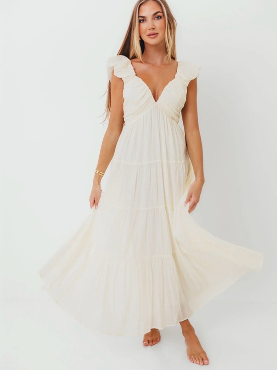Worth Collective Dresses & Skirts - Worth Collective Katy Maxi Dress Cream